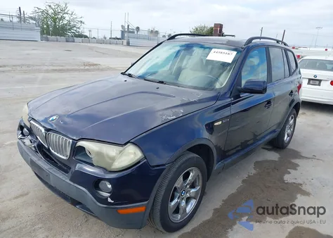 2007 BMW X3 3.0Si from USA, damaged, VIN WBXPC93427WF03325